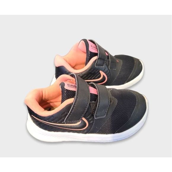 Nike Star Runner 2 Textile Kids Trainers AT1803-002 Black US 7C UK 6.5 EUR 23.5 - Picture 5 of 8